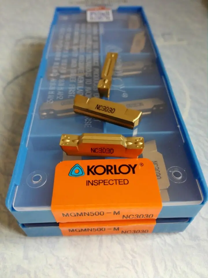 100 шт. KORLOY MGMN500 M NC3030 твердосплавные вставки 5 мм CNC Металлические Керамические