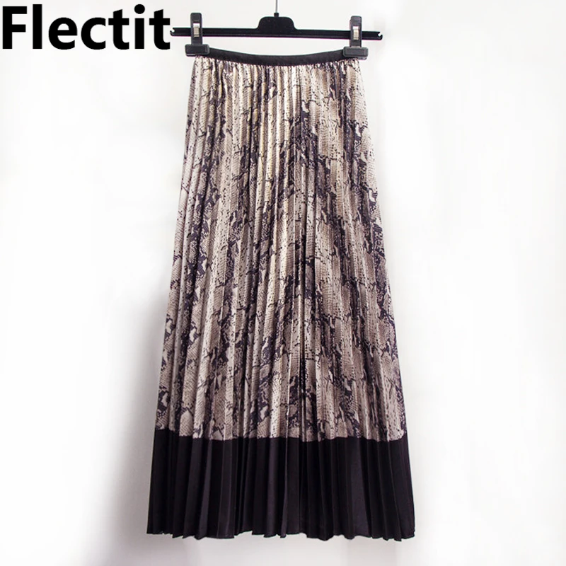 Flectit 2019 Snake Skin Pleated Long Skirt Animal Print Elastic Waist Midi Length Sunray Skirt For Women Young Girl *
Flectit 2019 Snake Skin Pleated Long Skirt Animal Print Elastic Waist Midi Length Sunray Skirt For Women Young Girl *