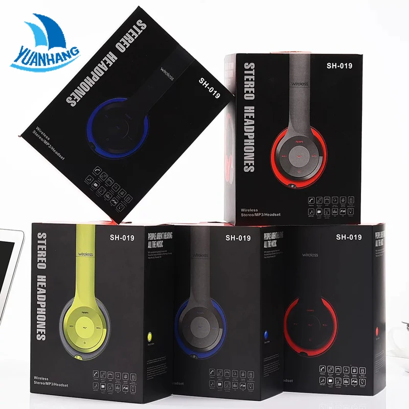 YUANGHANG Wireless Bluetooth Headphones with Mic NFC Sport Headset Stereo Earphone Support TF Card for Phone Computer | Электроника