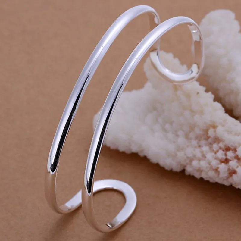 silver fashion jewelry 925 jewelry silver plated bangle bracelet Flat Double Line Bangle /GAMFUBBA YTWSRENX
silver fashion jewelry 925 jewelry silver plated bangle bracelet Flat Double Line Bangle /GAMFUBBA YTWSRENX