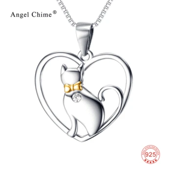 925 Sterling Silver CZ Crystal White Cat Pet Pendants Necklaces Heart Shape Maxi Necklace Animal Jewelry
925 Sterling Silver CZ Crystal White Cat Pet Pendants Necklaces Heart Shape Maxi Necklace Animal Jewelry