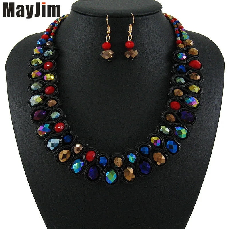 MayJim Statement 2018 fashion jewelry sets Handmade gold chain yellow african nigerian crystal bead dubai jewelry sets
MayJim Statement 2018 fashion jewelry sets Handmade gold chain yellow african nigerian crystal bead dubai jewelry sets
