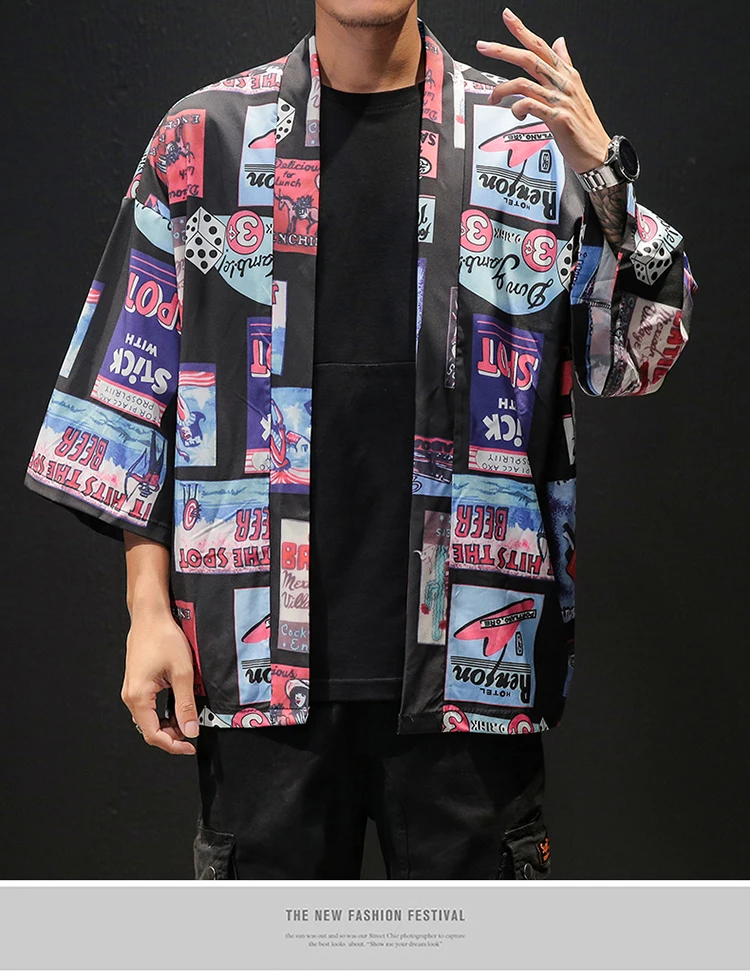 Korean Oversized Shirt Men Short Sleeve Vintage Summer Mens Shirts (27)