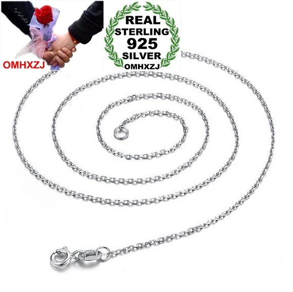 OMHXZJ Wholesale Fashion joker Woman 16 & 18 inch Platinum 925 Sterling Silver O Word Short Chains Necklaces Gift NK05
OMHXZJ Wholesale Fashion joker Woman 16 & 18 inch Platinum 925 Sterling Silver O Word Short Chains Necklaces Gift NK05