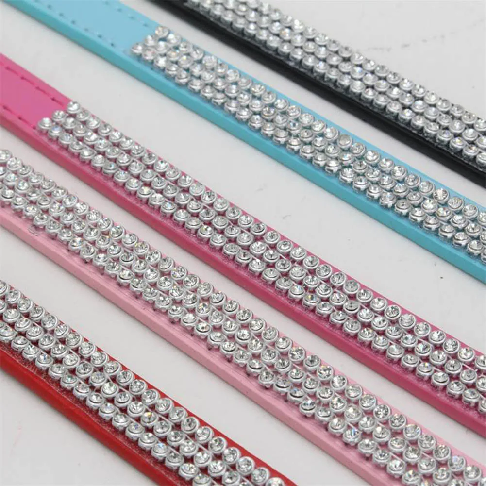 Dog Collar Leash Lead Set Adjustable Shiny Crystals PU Leather Harnesses Pet Product Store
Dog Collar Leash Lead Set Adjustable Shiny Crystals PU Leather Harnesses Pet Product Store
