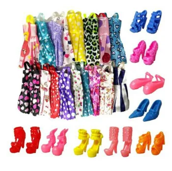 20 PCS/set Best Gift Girl Toy + 10 Pair Accessories Shoes For Doll 10 Clothes Fashion Mixed Style Party Dress
20 PCS/set Best Gift Girl Toy + 10 Pair Accessories Shoes For Doll 10 Clothes Fashion Mixed Style Party Dress
