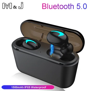 Mini Bluetooth 5.0 Earphones TWS Wireless Headphones Sports Gaming Headset with mic power bank for iphone xiaomi redmi airdots
Mini Bluetooth 5.0 Earphones TWS Wireless Headphones Sports Gaming Headset with mic power bank for iphone xiaomi redmi airdots