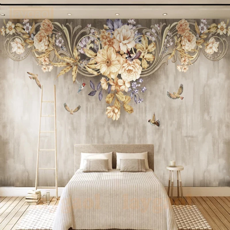 custom mural wallpaper Pastoral style 3d wallpaper flower and birds design wall paper for living room' wall decoration
custom mural wallpaper Pastoral style 3d wallpaper flower and birds design wall paper for living room' wall decoration
