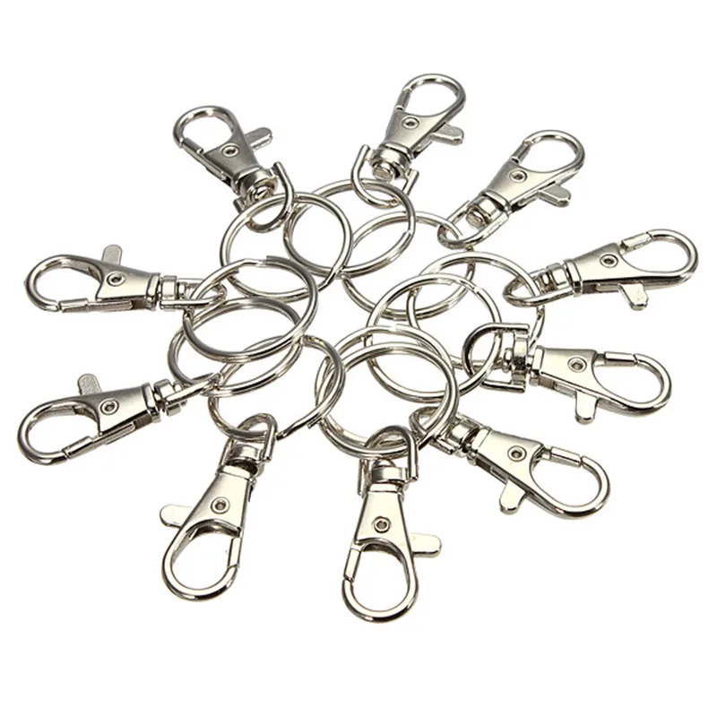 10pcs Charm Lobster Clasps Trigger Clips Snap Hooks DIY Jewelry Silver Ring Finding Hot Sales Operational Capacity
10pcs Charm Lobster Clasps Trigger Clips Snap Hooks DIY Jewelry Silver Ring Finding Hot Sales Operational Capacity