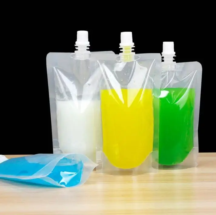 Фото 1000 шт. прозрачный полиэтиленовый пакет для хранения сока молока жидкости пустой