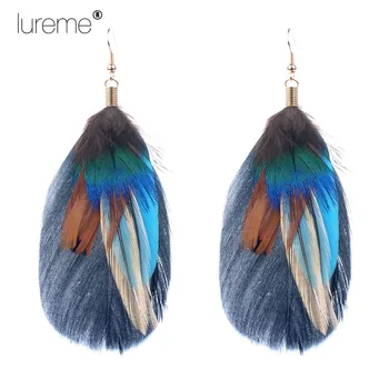 Lureme New Design Bohemian Peacock Feather Drop Earrings for womens Fashion Jewelry Dangle Earring Best Gift
Lureme New Design Bohemian Peacock Feather Drop Earrings for womens Fashion Jewelry Dangle Earring Best Gift