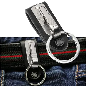 1Pcs Excellent Quality Leather Stainless Steel Detachable Keychain Waist Belt Clip Anti-Lost Buckle Hanging Key Ring Holder
1Pcs Excellent Quality Leather Stainless Steel Detachable Keychain Waist Belt Clip Anti-Lost Buckle Hanging Key Ring Holder