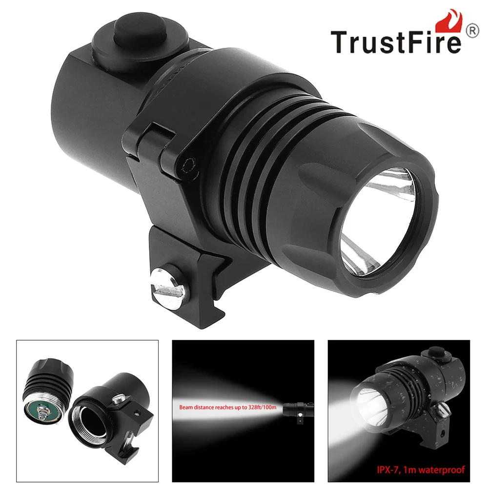 

TrustFire Waterproof XP-G R5 LED Tactical Flashlight Mini Handheld Military Weapon Flash Light Pistol Torch Lamp with 2 Modes