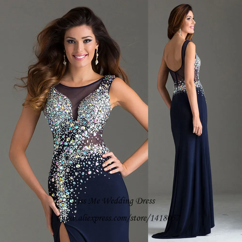 Vestidos de Noche Long Evening Dress 2015 New Arrival Formal Dresses for Prom Navy Blue Backless Mermaid Prom Dress ballkleider
Vestidos de Noche Long Evening Dress 2015 New Arrival Formal Dresses for Prom Navy Blue Backless Mermaid Prom Dress ballkleider
