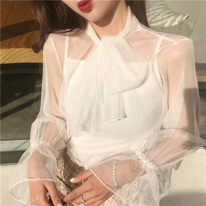 Elegant sexy black shirts women 2019 Vintage Bow Tied Neck Flare Sleeve lace blouse Tops plus size blusa feminina two pieces
Elegant sexy black shirts women 2019 Vintage Bow Tied Neck Flare Sleeve lace blouse Tops plus size blusa feminina two pieces