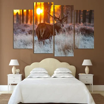 Hot Sell 4 Plane Elk Animal Modern Home Decor Wall Art Canvas Picture Print Oil Painting Set of 4 Each Canvas Arts No Frame
Hot Sell 4 Plane Elk Animal Modern Home Decor Wall Art Canvas Picture Print Oil Painting Set of 4 Each Canvas Arts No Frame