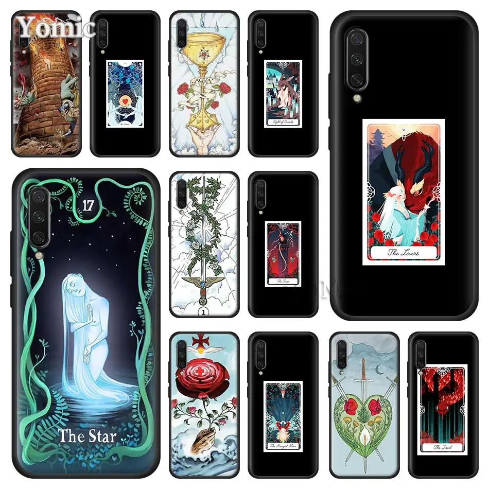 mysterious Tarot Divination Black Case for Xiaomi Mi CC9E CC9 9T 6X 5X Mi 8 A1 A2 Lite Play Poco F1 Silicone Phone Case Cover
mysterious Tarot Divination Black Case for Xiaomi Mi CC9E CC9 9T 6X 5X Mi 8 A1 A2 Lite Play Poco F1 Silicone Phone Case Cover