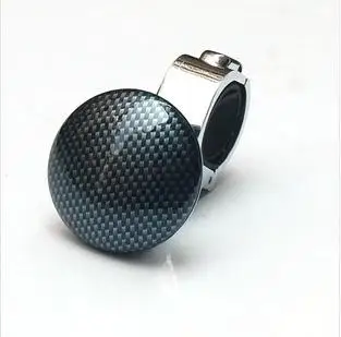 Carbon Fiber Universal Car Steering Wheel Knob Spinner Handle Power Aid Ball Boosts Spin Knob Clamp for Car Auto Vehicle
