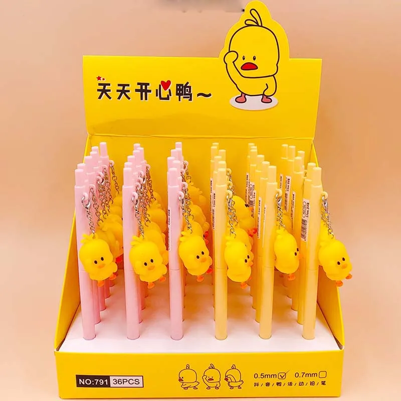 36 pcs/lot Duck Pendant Mechanical Pencil Cute 0.5 mm Automatic Drawing Pen School writing Supplies Stationery gift
36 pcs/lot Duck Pendant Mechanical Pencil Cute 0.5 mm Automatic Drawing Pen School writing Supplies Stationery gift
