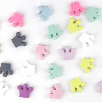 TYRY.HU 5pc Silicone Teething Beads Crown Baby Teether Beads Food Grade Diy Silicona Denticion Collares Sensory Toys 35*30mm
TYRY.HU 5pc Silicone Teething Beads Crown Baby Teether Beads Food Grade Diy Silicona Denticion Collares Sensory Toys 35*30mm