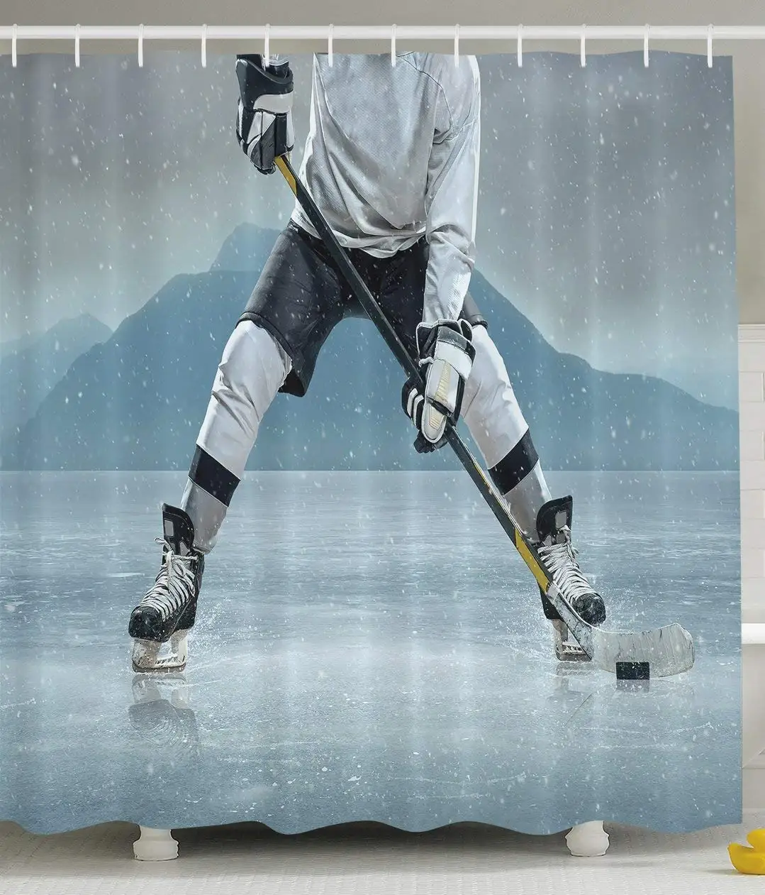 Husband Ice Hockey Player Skating Activity Outdoors Equipment Snow Game Winter Team Helmet Rink Man Sports Shower Curtain
Husband Ice Hockey Player Skating Activity Outdoors Equipment Snow Game Winter Team Helmet Rink Man Sports Shower Curtain