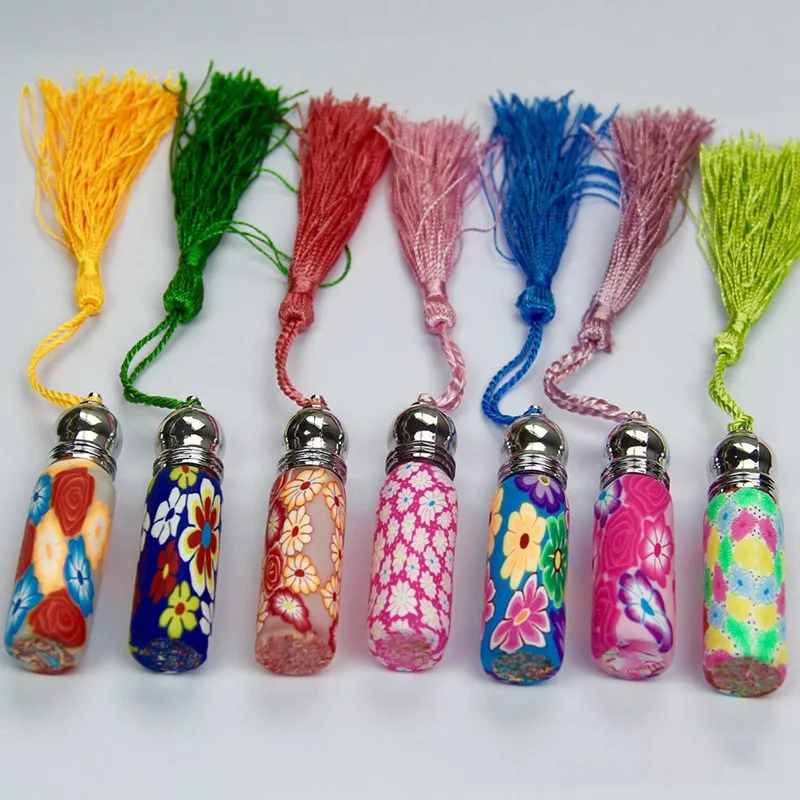 1pcs Colorful Essential Oil Roller Bottles Refillable Bottles With Red Tassels Empty Polymer Clay Perfume Bottle color random
1pcs Colorful Essential Oil Roller Bottles Refillable Bottles With Red Tassels Empty Polymer Clay Perfume Bottle color random