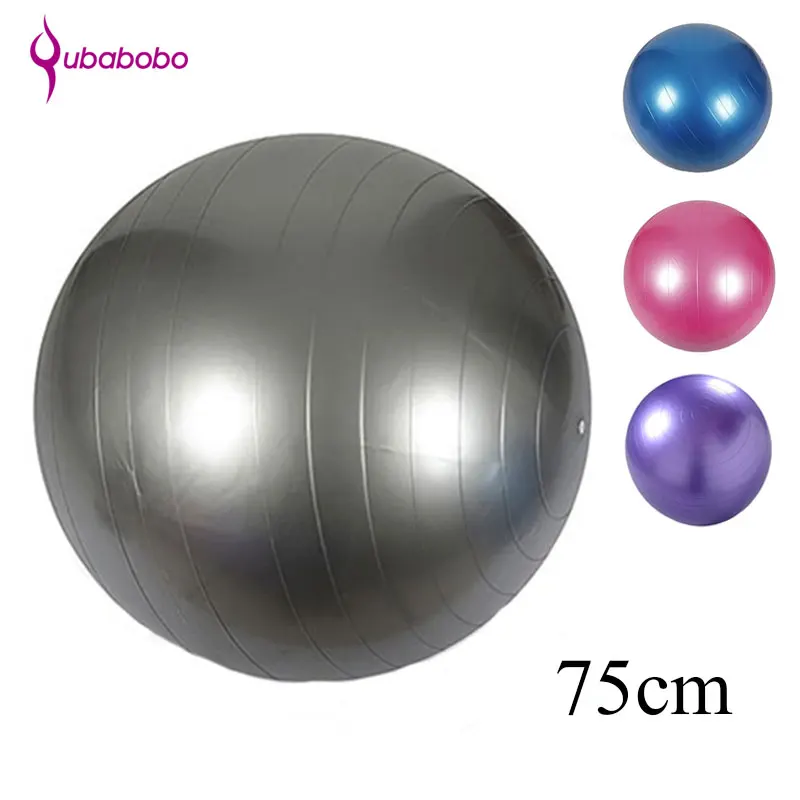 Фото [QUBABOBO] 75 см 4 вида цветов Йога тренировочный мяч пилатес спортивные баланс