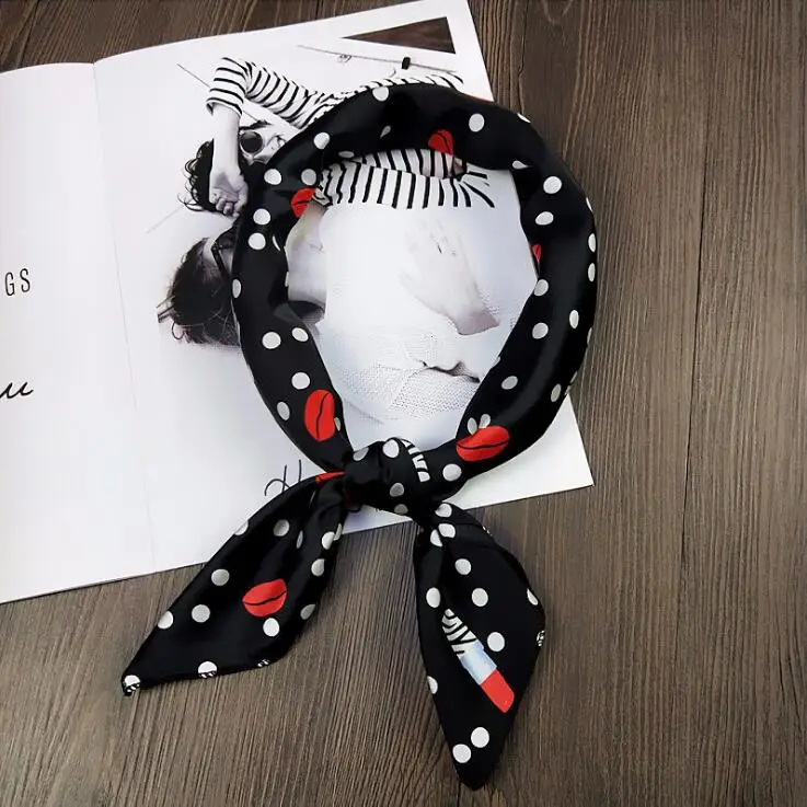 yishine New 70x70cm Women Multifunction Polyester Silk Scarf Sexy Red Lips Dots Printed Satin Small Square Wraps Scarves Shawl
yishine New 70x70cm Women Multifunction Polyester Silk Scarf Sexy Red Lips Dots Printed Satin Small Square Wraps Scarves Shawl