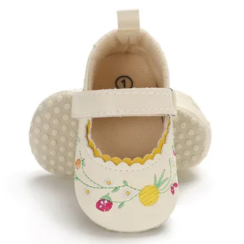 Princess Flower Embroidery PU Baby Shoes Soft Bottom Anti-skid Spring Autumn Fashion First Walkers Prewalkers
Princess Flower Embroidery PU Baby Shoes Soft Bottom Anti-skid Spring Autumn Fashion First Walkers Prewalkers