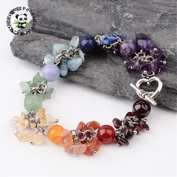 5 Strands Chakra Stone Bracelets for Women With Alloy Toggel Clasp and Brass Findings Fashion Women Jewelry Bracelet 185-190mm
5 Strands Chakra Stone Bracelets for Women With Alloy Toggel Clasp and Brass Findings Fashion Women Jewelry Bracelet 185-190mm