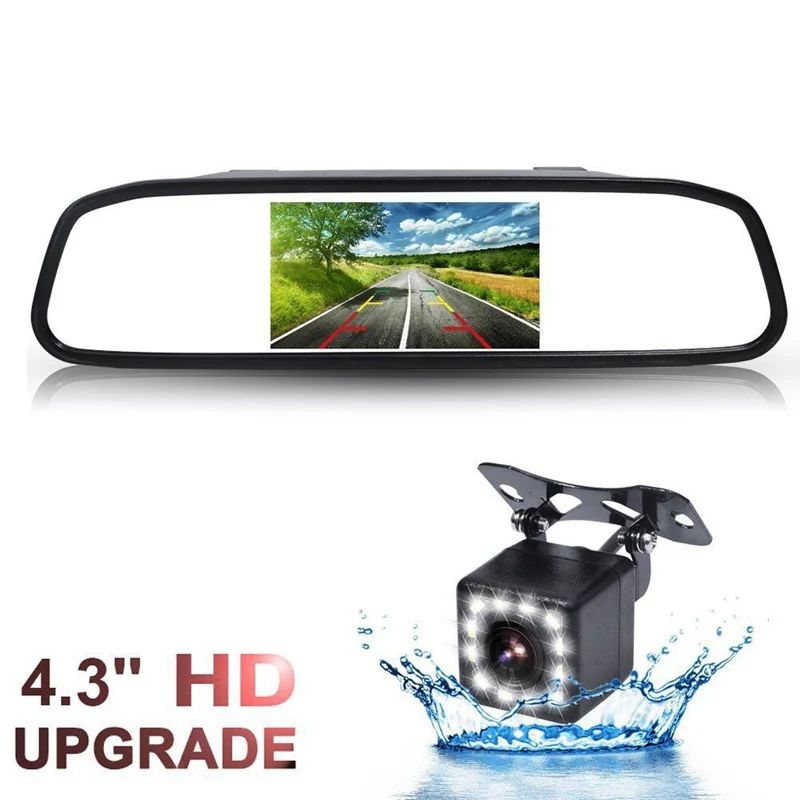 Universal 4.3 inch Car Rearview Mirror Monitor 12 LED Auto Rear View Camera 170 Wide Angle Backup Parking Vehicle Camera
Universal 4.3 inch Car Rearview Mirror Monitor 12 LED Auto Rear View Camera 170 Wide Angle Backup Parking Vehicle Camera