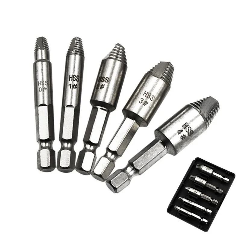 4 Pcs Damage Screw Bolt Remover Single Side Damaged Screw Extractor Drill Bits Out Bolt Stud Car Tool
4 Pcs Damage Screw Bolt Remover Single Side Damaged Screw Extractor Drill Bits Out Bolt Stud Car Tool