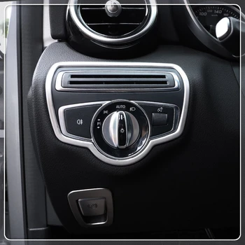 For Mercedes-Benz C-Class W205 / GLC X253 2015-2019 Car Interior Head Light Switch Frame Trim Stainless Steel Auto Accessories
For Mercedes-Benz C-Class W205 / GLC X253 2015-2019 Car Interior Head Light Switch Frame Trim Stainless Steel Auto Accessories