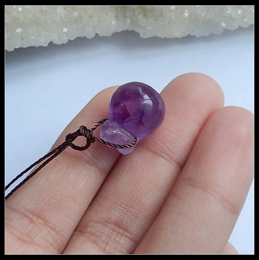Wholesale 1Pcs Natural Stone Amethyst Carved Side Drilled necklace Pendant 15x12x8mm 2.77g Beauty Jewelry Accessories
Wholesale 1Pcs Natural Stone Amethyst Carved Side Drilled necklace Pendant 15x12x8mm 2.77g Beauty Jewelry Accessories