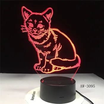 Alert Cat with 7 Colors Light for Home Decoration Lamp Amazing Visualization Illusion Dropship Gift 3D LED Night Light AW-3095
Alert Cat with 7 Colors Light for Home Decoration Lamp Amazing Visualization Illusion Dropship Gift 3D LED Night Light AW-3095