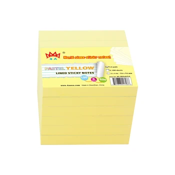 6 Pads 4A 303x6-Y-L 3 x 3 Inches Canary Yellow with Lined Sticky Notes Travel Stickers Stationery Planner Notes Memo Pad
6 Pads 4A 303x6-Y-L 3 x 3 Inches Canary Yellow with Lined Sticky Notes Travel Stickers Stationery Planner Notes Memo Pad