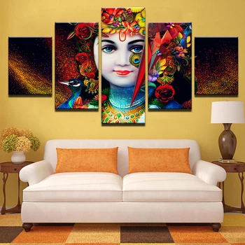 HD Printed Pictures For Living Room Canvas Modular Wall Art 5 Piece India God Radha Krishna Painting Home Decor Posters
HD Printed Pictures For Living Room Canvas Modular Wall Art 5 Piece India God Radha Krishna Painting Home Decor Posters