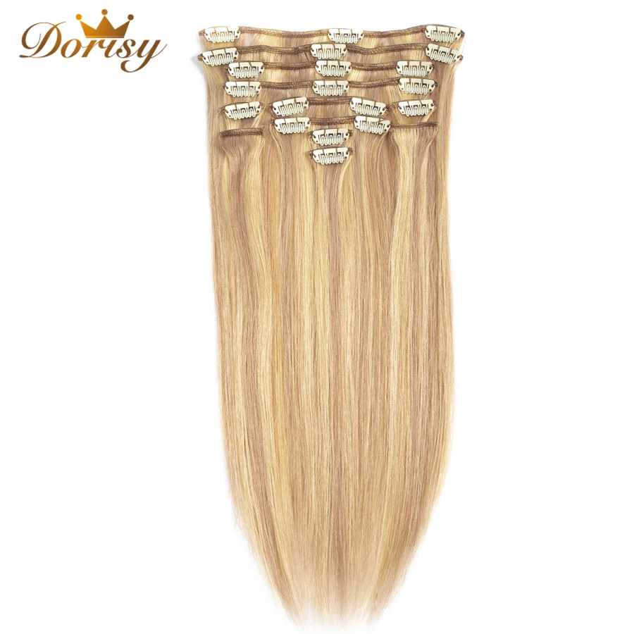 Clips In Human Hair Extensions P18/613 Human Hair Clip In Extensions 8 Pieces/Set Brazilian Remy Hair Clips
Clips In Human Hair Extensions P18/613 Human Hair Clip In Extensions 8 Pieces/Set Brazilian Remy Hair Clips