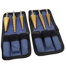 6pcs High Speed Step Drill Bit HSS Hex Titanium Coared Step Cone Drill Bit 3/16"-1/2" 1/4"-3/4" 1/8"-1/2" Includes Pouch
6pcs High Speed Step Drill Bit HSS Hex Titanium Coared Step Cone Drill Bit 3/16"-1/2" 1/4"-3/4" 1/8"-1/2" Includes Pouch