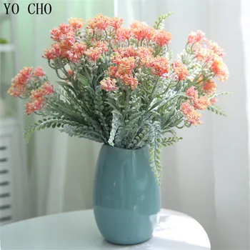 YO CHO 3 Bouquet Milan Pompom Flores Artificiais Flowers Plastic Wedding Home Furniture Decor High Quality Fake Flowers Cheap
YO CHO 3 Bouquet Milan Pompom Flores Artificiais Flowers Plastic Wedding Home Furniture Decor High Quality Fake Flowers Cheap
