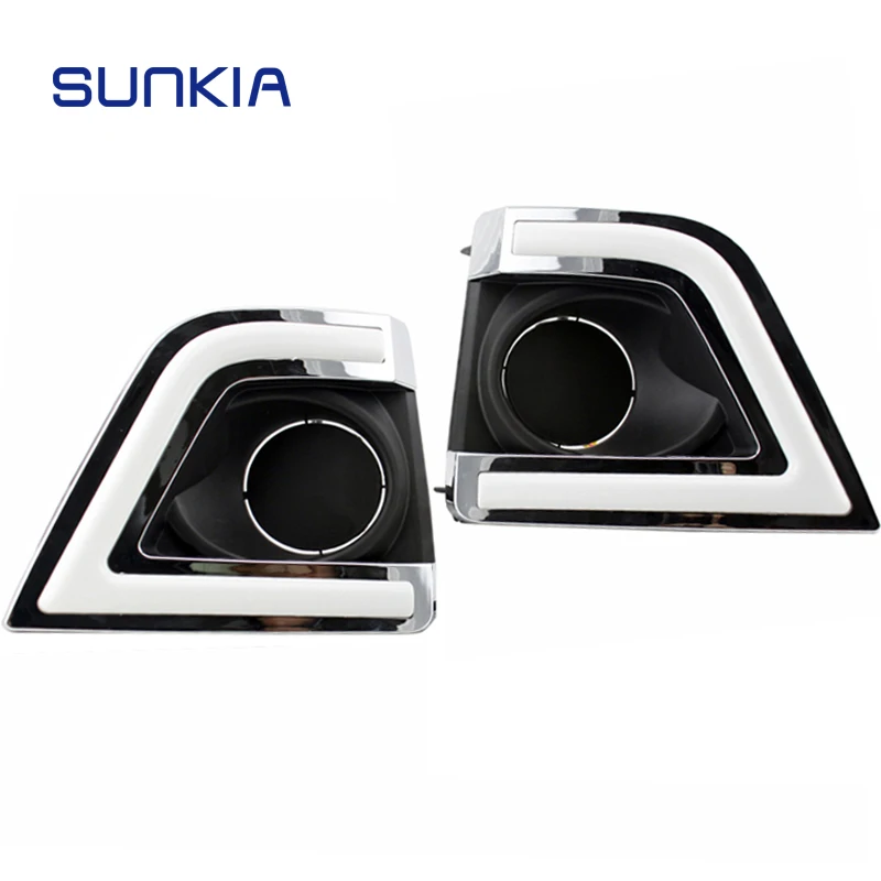 SUNKIA 2014 2015 LED Daytime Running Light for Toyota Corolla 2014 2015 with Amber Turn Signal Fog Lamp Hole DRL Free Shipping
SUNKIA 2014 2015 LED Daytime Running Light for Toyota Corolla 2014 2015 with Amber Turn Signal Fog Lamp Hole DRL Free Shipping