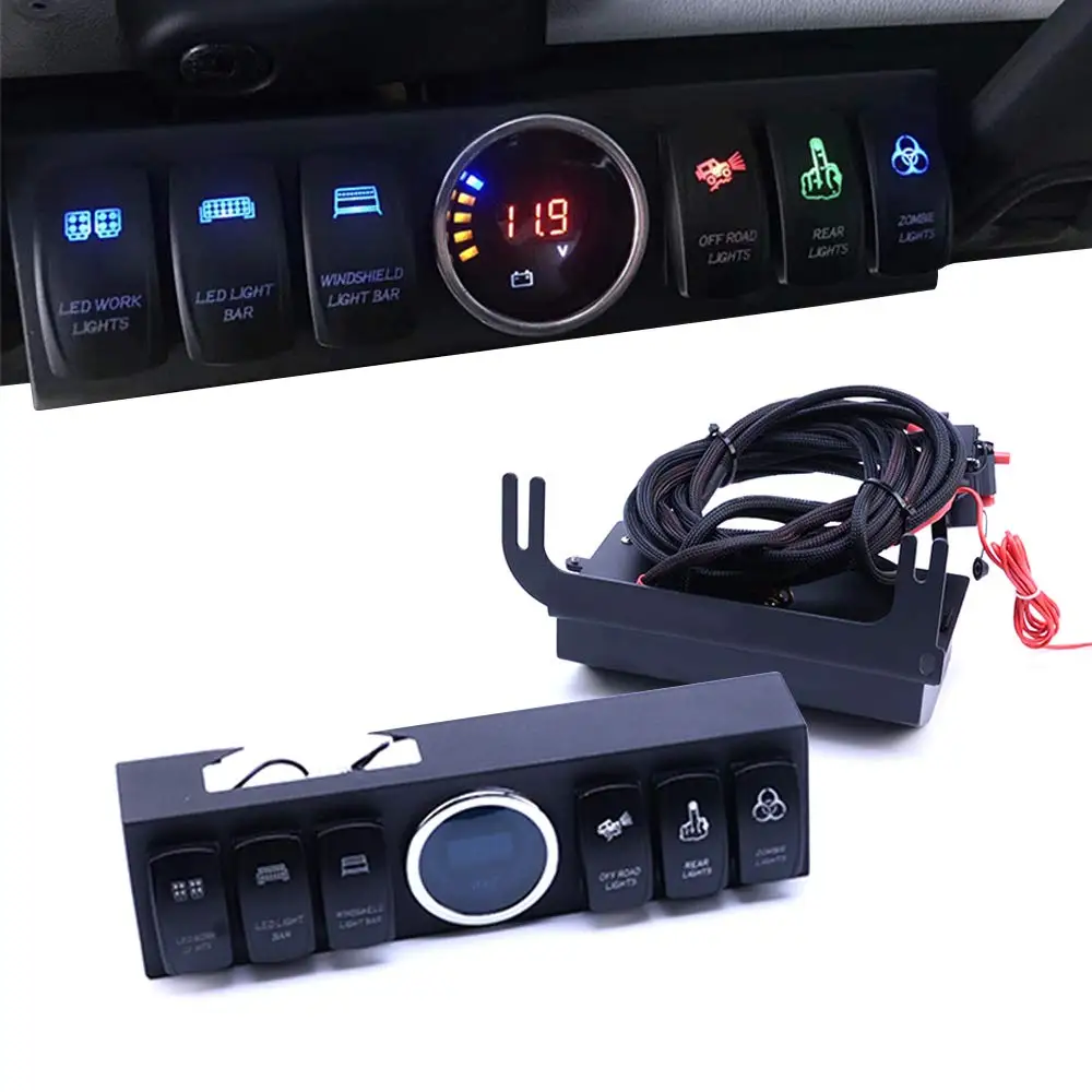 DC 12V Universally Adaptable Electronic Relay System 6-Switch Control Panel Box for Jeep Wrangler JK JK
DC 12V Universally Adaptable Electronic Relay System 6-Switch Control Panel Box for Jeep Wrangler JK JK