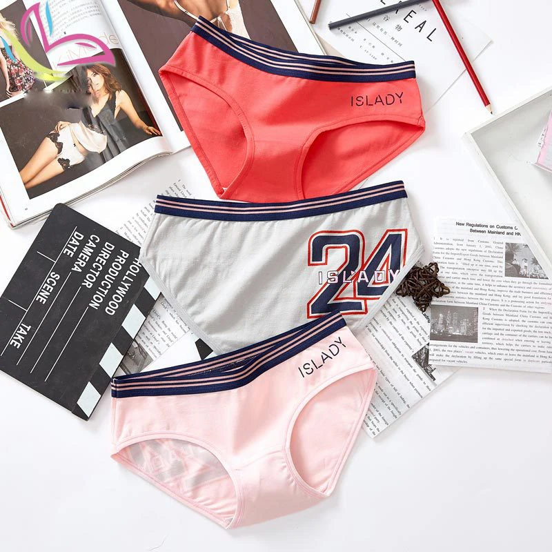 Women's Panties 3 Pieces Set Cotton Briefs Plus Size Underwear Sexy Lingerie Breathable Underpants Lenceria Mujer Dropshipping |