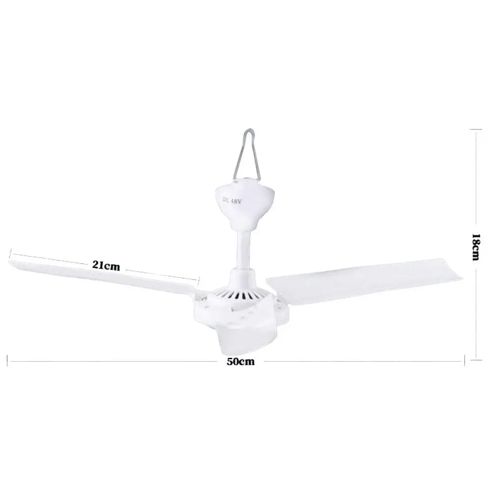 Adoolla 12v Dc Low Voltage Stepless Speed Adjustment Mini Ceiling Fan For Keeping Away Flies