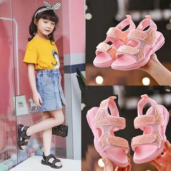 New Toddler Little Girls Summer White Pink Sequin Glitter Princess Sandals For Teens Girls School Beach Sandal Shoes
New Toddler Little Girls Summer White Pink Sequin Glitter Princess Sandals For Teens Girls School Beach Sandal Shoes