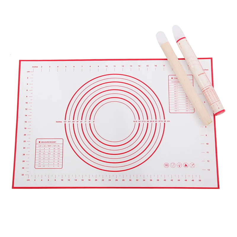 2Pcs/Lot Silicone Baking Mats Non Stick Pizza Dough Cake Rolling Pastry Bakeware Kitchen Gadgets Tools Accessories Supplies Item
2Pcs/Lot Silicone Baking Mats Non Stick Pizza Dough Cake Rolling Pastry Bakeware Kitchen Gadgets Tools Accessories Supplies Item