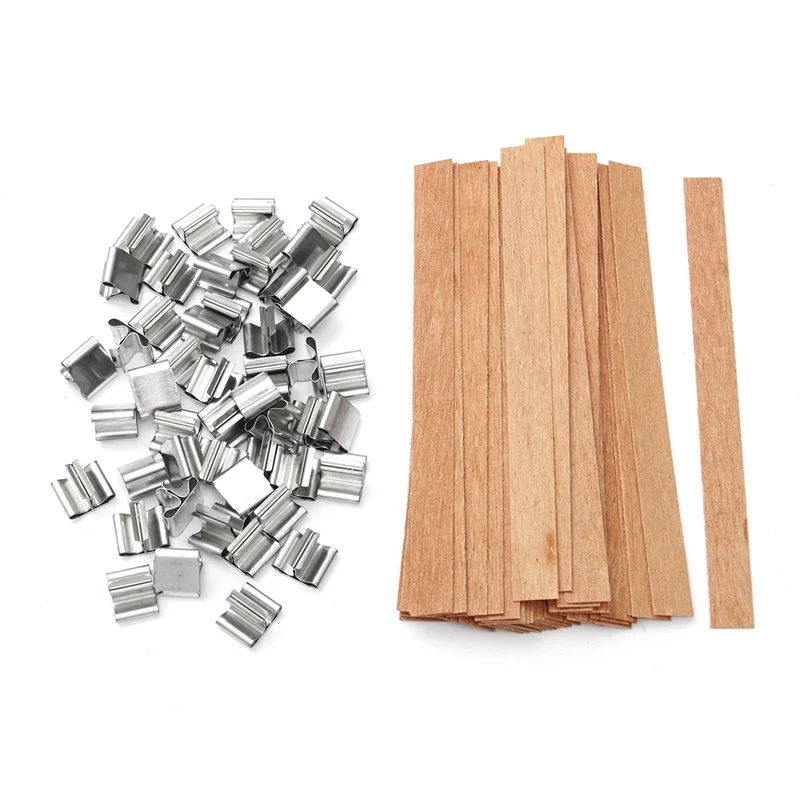 KiWarm Useful 50Pcs 8mm 12.5mm 13mm Wooden Candles Wick with Sustainer Tab Candle Wick Core for Candle Making Supply
KiWarm Useful 50Pcs 8mm 12.5mm 13mm Wooden Candles Wick with Sustainer Tab Candle Wick Core for Candle Making Supply