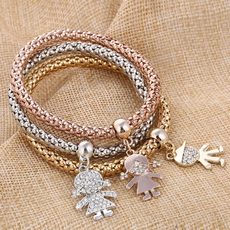 3Pcs Girl Bracelet Popcorn Heart Charm Bracelets For Women Pulseria Feminina Boy & Girl Jewelry
3Pcs Girl Bracelet Popcorn Heart Charm Bracelets For Women Pulseria Feminina Boy & Girl Jewelry