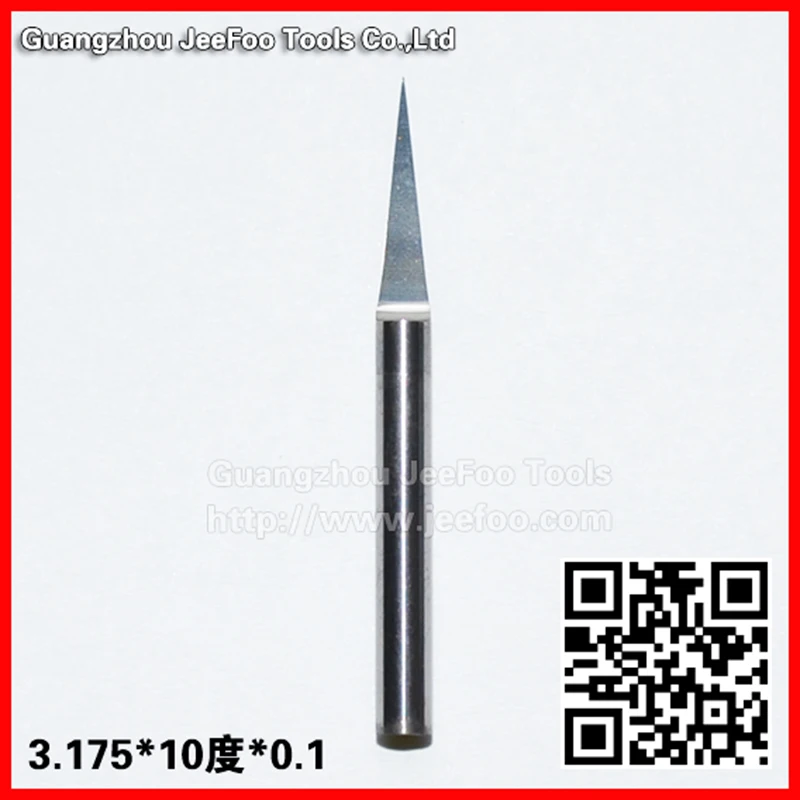 3.175*10degree*0.1 Jeefoo Flat Bottom CNC Router Tools,V Shape Engraving Bit, Cutting Bits
3.175*10degree*0.1 Jeefoo Flat Bottom CNC Router Tools,V Shape Engraving Bit, Cutting Bits