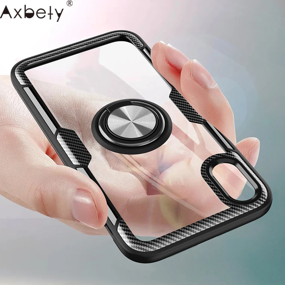 AXBETY For iPhone XR/XS MAX fashion Magnetic Stand Phone case For iPhone 7 8 6 6s Plus Transparent Crystal with Ring Cover coque
AXBETY For iPhone XR/XS MAX fashion Magnetic Stand Phone case For iPhone 7 8 6 6s Plus Transparent Crystal with Ring Cover coque